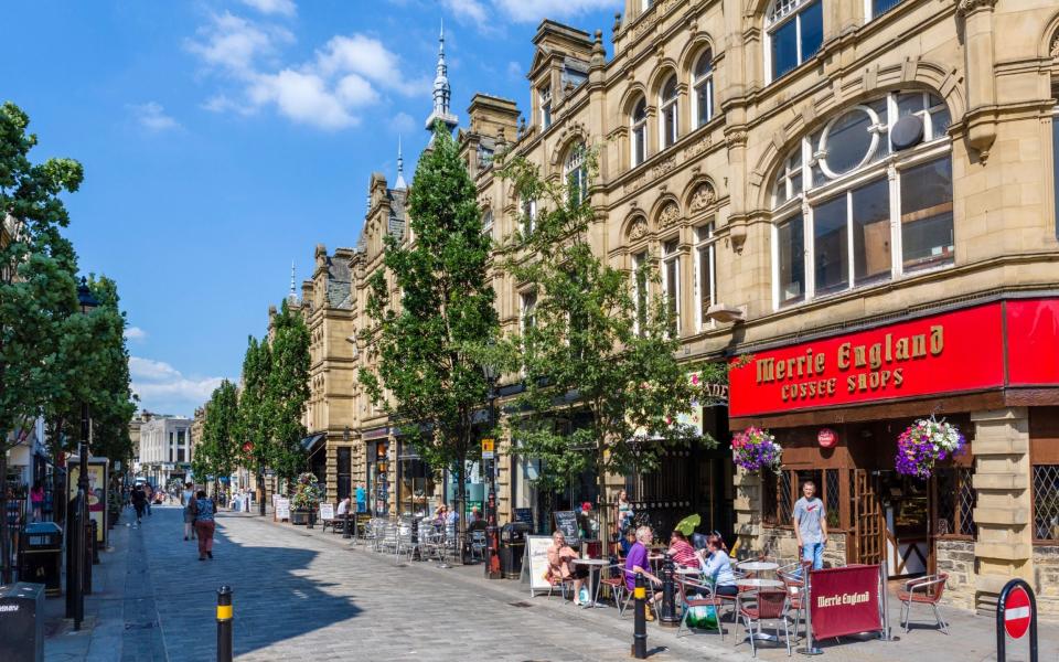 Cornmarket in Halifax - Alamy