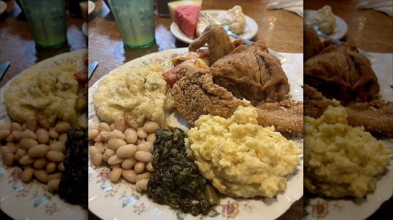 Monell's fried chicken with sides