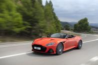 <p>As with the DBS coupe, the DBS Volante packs a twin-turbo 5.2-liter V-12 good for 715 horsepower.</p>