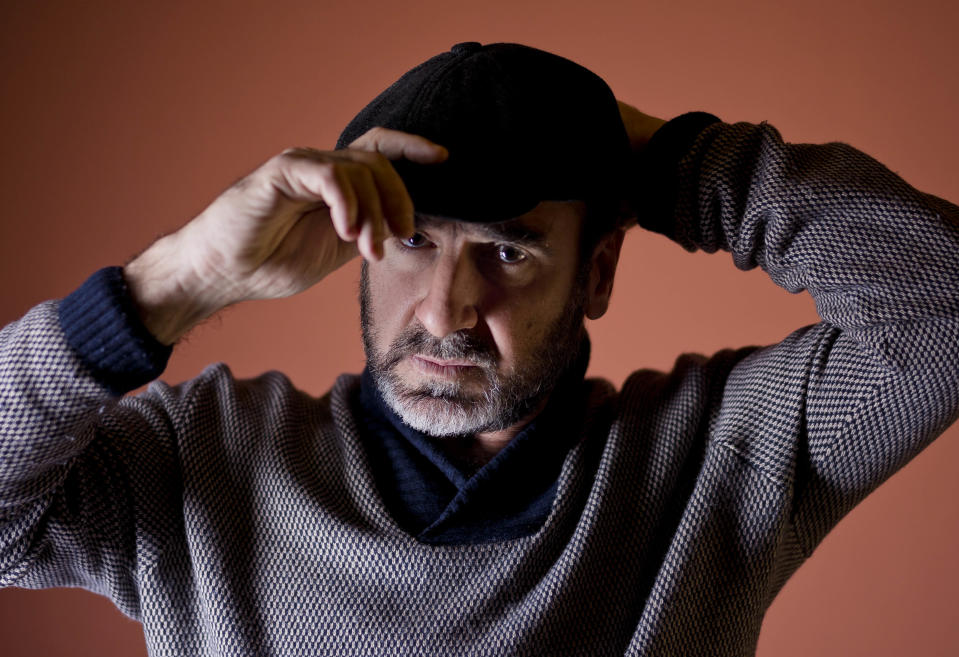 Actor Eric Cantona poses for portraits for the movie Les Rois Du Monde at the Rome Film Festival in Rome, Monday, Oct. 19, 2015. (AP Photo/Domenico Stinellis)