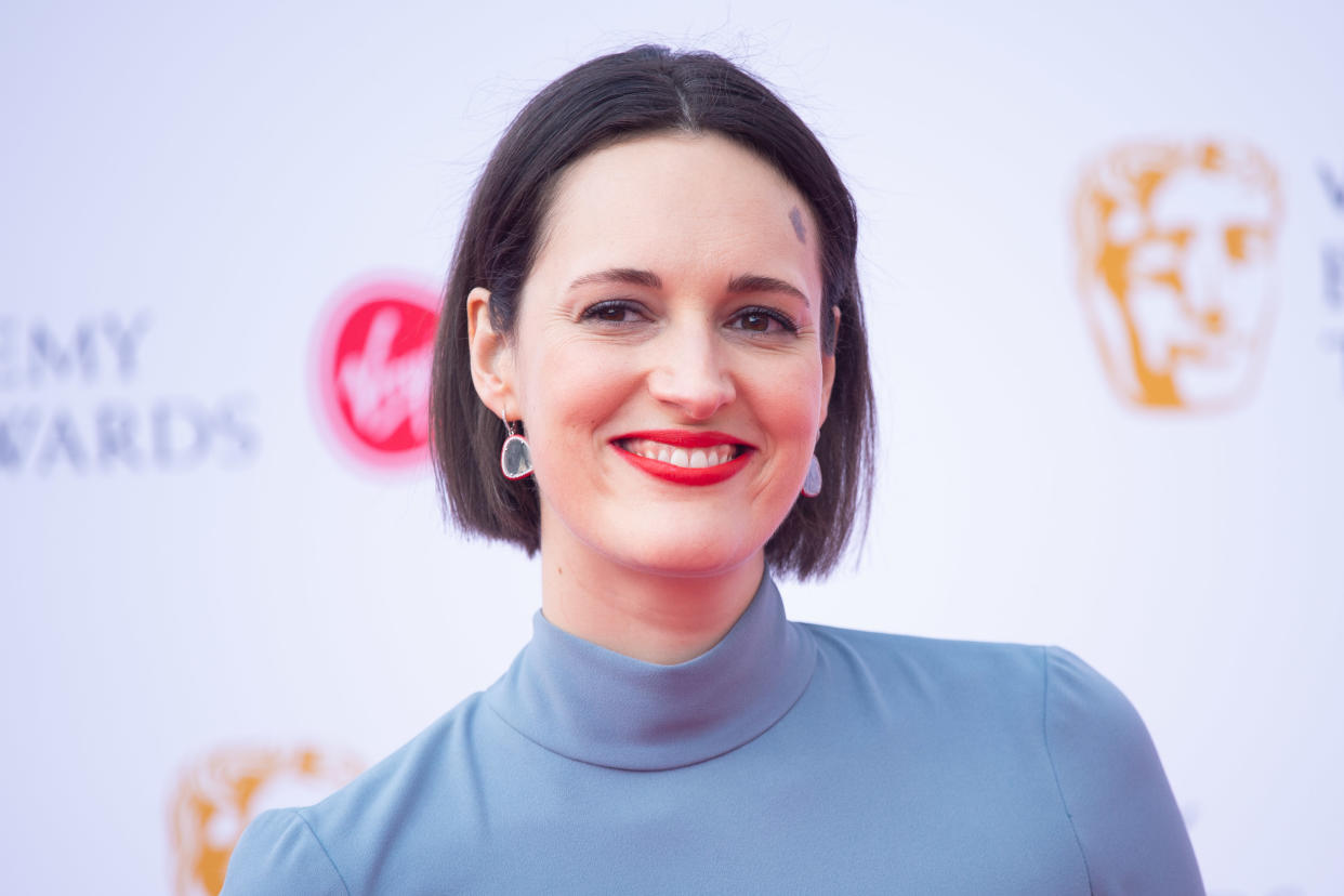 Phoebe Waller-Bridge attending the Virgin Media BAFTA TV awards, held at the Royal Festival Hall in London. PRESS ASSOCIATION Photo. Picture date: Sunday May 12, 2019. See PA story SHOWBIZ Bafta. Photo credit should read: Matt Crossick/PA Wire (Photo by Matt Crossick/PA Images via Getty Images)