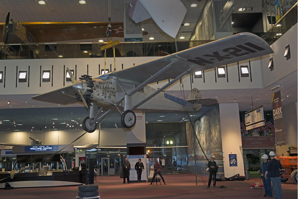 El Spirit of St. Louis en el Museo Smithsoniano