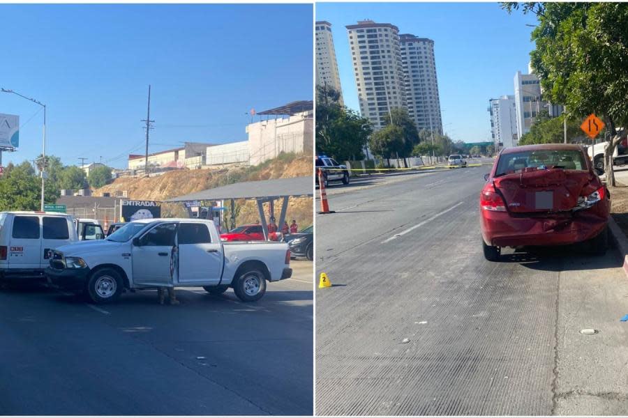 Hombre sufre infarto rumbo a la SENTRI y provoca choque en Tijuana