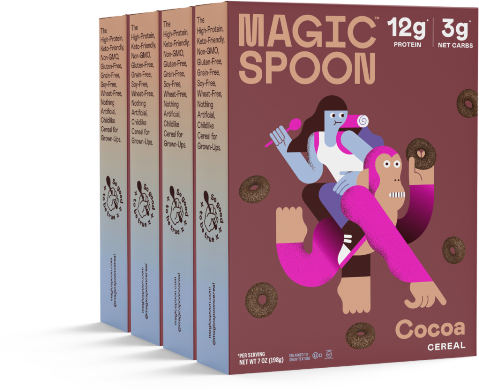 <p><a href="https://go.redirectingat.com?id=74968X1596630&url=https%3A%2F%2Fmagicspoon.com%2Fproducts%2Fcocoa-cereal-case%3Fvariant%3D19223998660670%26gclid%3DCjwKCAiA-vLyBRBWEiwAzOkGVAZDz04Ag3lQQFABhn9g7CKBy2iGABHjpvCqb7JaCSKeFSN0MvAz0xoCsJwQAvD_BwE&sref=https%3A%2F%2Fwww.redbookmag.com%2Ffood-recipes%2Fa44176200%2Ftop-high-protein-low-carbohydrate-foods%2F" rel="nofollow noopener" target="_blank" data-ylk="slk:Shop Now;elm:context_link;itc:0;sec:content-canvas" class="link ">Shop Now</a></p><p>Magic Spoon Cocoa Cereal</p><p>$39.00</p><p>magicspoon.com</p>