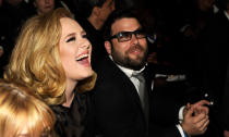 The '<em>Someone Like You</em>' singer split with husband Simon Konecki earlier this year after three years of marriage. The pair had been dating five years prior to tying the knot and also share son Angelo, who was born in 2012. In October, Adele shared a photo of herself from Drake's birthday party <a href="https://uk.news.yahoo.com/adele-weight-loss-pilates-one-stone-drake-birthday-party-pictures-103408627.html" data-ylk="slk:displaying a new look;elm:context_link;itc:0;sec:content-canvas;outcm:mb_qualified_link;_E:mb_qualified_link;ct:story;" class="link  yahoo-link">displaying a new look</a>. (Kevin Mazur/WireImage)