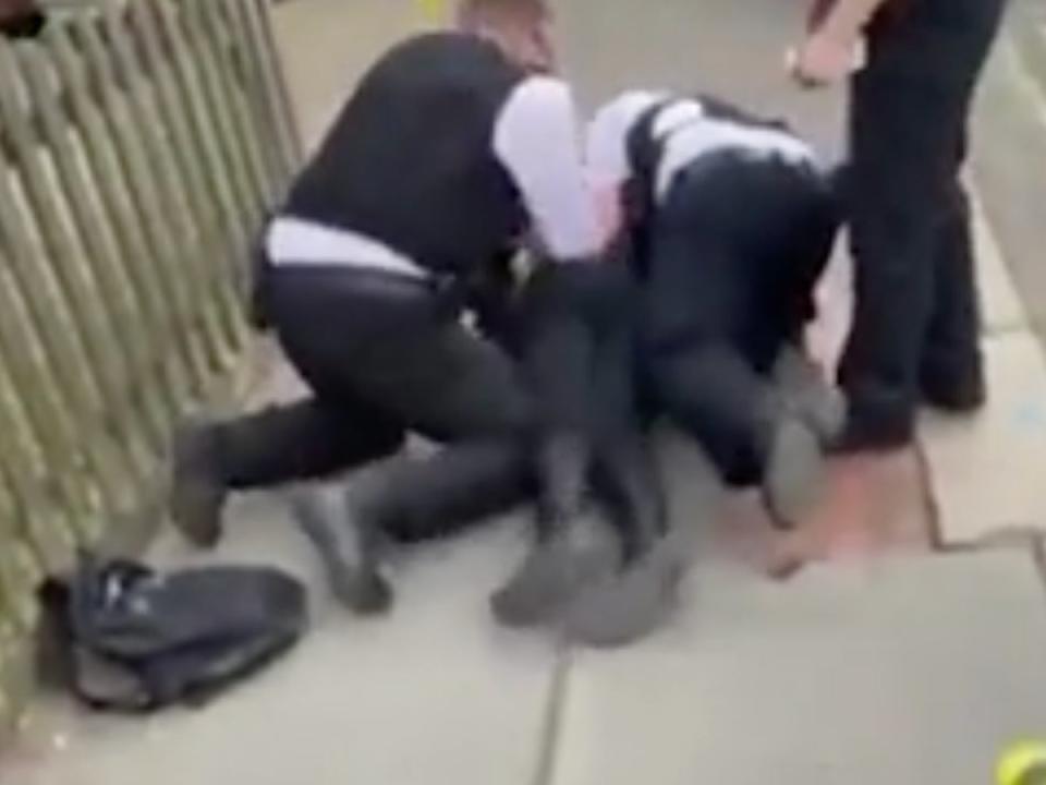 De-shaun Joseph was stopped by police and wrestled to the floor in a case of mistaken identity (ITV News)