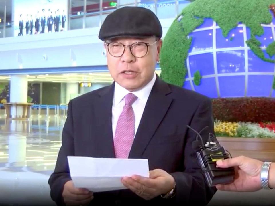 The son of the most high-profile South Korean ever to defect to North Korea has moved to the authoritarian country to honour his parents’ “dying wishes”, according to the North’s state media.Uriminzokkiri, a state-run website, reported that Choe In-guk arrived in the capital Pyongyang on Saturday to dedicate his life to Korean unification at the guidance of leader Kim Jong-un.The website published photos and footage of Mr Choe, who is the son of former South Korean foreign minister Choe Dok-shin, reading his arrival statement at Pyongyang’s international airport.If confirmed, the move would be a rare case of a defection to North Korea.Mr Choe said he is more than 70 years old and has decided to defect because it was his parents’ “dying wishes” for him to “follow” North Korea and work for its unification with the South, according to Uriminzokkiri.Choe Dok-shin defected to the North in 1986 with his wife following political disputes with then-South Korean president Park Chung-hee.He held high-level posts in North Korea, such as vice chairman of the Committee for the Peaceful Reunification of the Fatherland, before his death in 1989.Observers have said North Korea has accepted Mr Choe because it hopes to use him as a propaganda tool to convince citizens that its system is superior to the South’s democracy.While defections to the North have become a rarity in recent years, defections to the South are more common.More than 30,000 North Koreans have fled to South Korea to avoid political repression and economic poverty, since the end of the Korean War in 1953.South Korea’s Unification Ministry said Mr Choe did not have special permission from Seoul’s government to visit the North and authorities were trying to find out details on his travel.The two Koreas, divided by one of the world’s most heavily fortified borders, bar their citizens from visiting each other’s territory and exchanging phone calls, letters or emails without special permissions. Choe Dok-shin’s wife, Ryu Mi Yong, joined him in the 1986 defection and also held public office in North Korea.When she died at the age of 95 in 2016, a public funeral was organised and her body was buried along with her husband’s at Pyongyang’s Patriotic Martyrs Cemetery. According to South Korea’s Unification Ministry, Choe In-guk was allowed to make 12 authorised trips to North Korea since 2001 for events like visiting his parents’ cemetery and attending a commemoration for the anniversary of his mother’s death.Although it is not immediately known how he travelled to North Korea, South Korean media has speculated he flew from Beijing, China, with a North Korean government-issued visa.Agencies contributed to this report