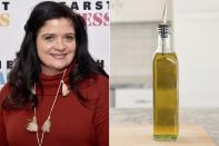 <strong>To Keep Olive Oil Fresh</strong> "Store it in the fridge! Olive oil is expensive and gets rancid easily, so don't leave your bottle on the stove. Each time you heat up the stove or oven, the oil heats and cools too—making it spoil faster. " —Alex Guarnaschelli, judge on <em>Chopped</em>