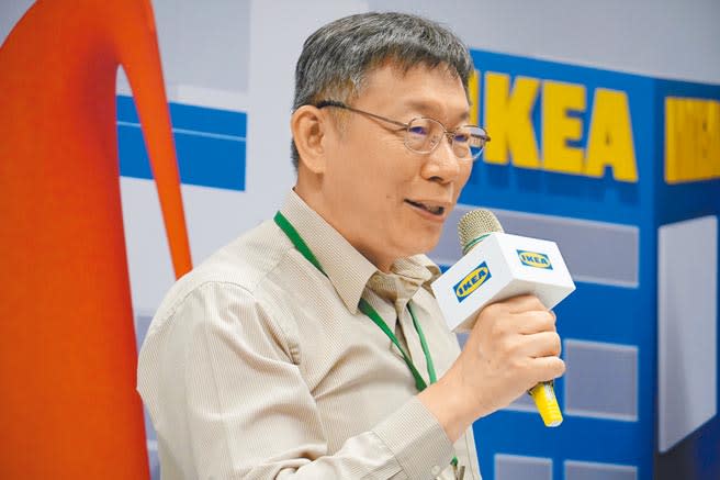 IKEA內湖店昨開幕，市長柯文哲也擔心內湖交通恐雪上加霜。（張薷攝）