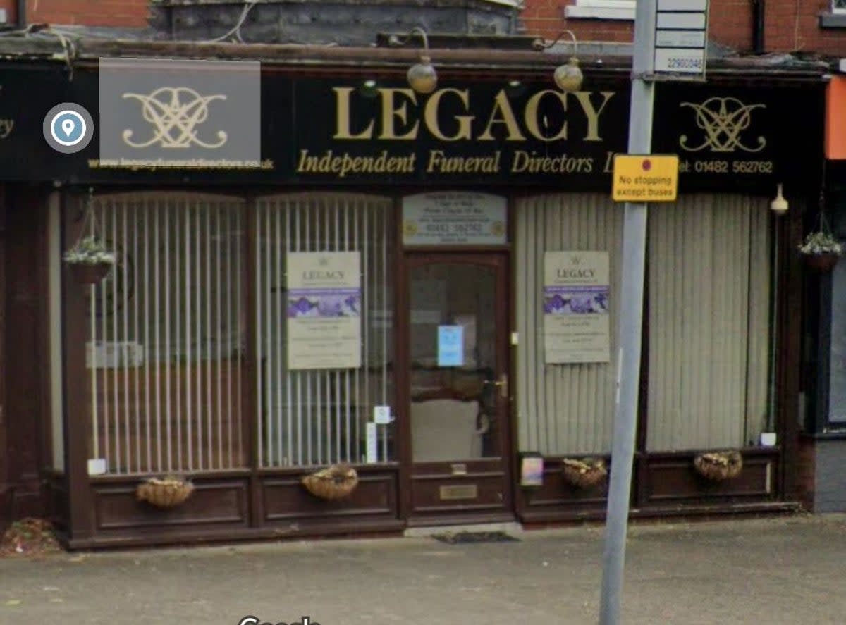 Legacy Funeral Directors in Anlaby Road, Hull (Google Maps)
