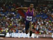 FILE PHOTO: Athletics - Golden Spike Meeting - Ostrava, Czech Republic - June 28, 2017- USA's Christian Taylor in action REUTERS/David W Cerny