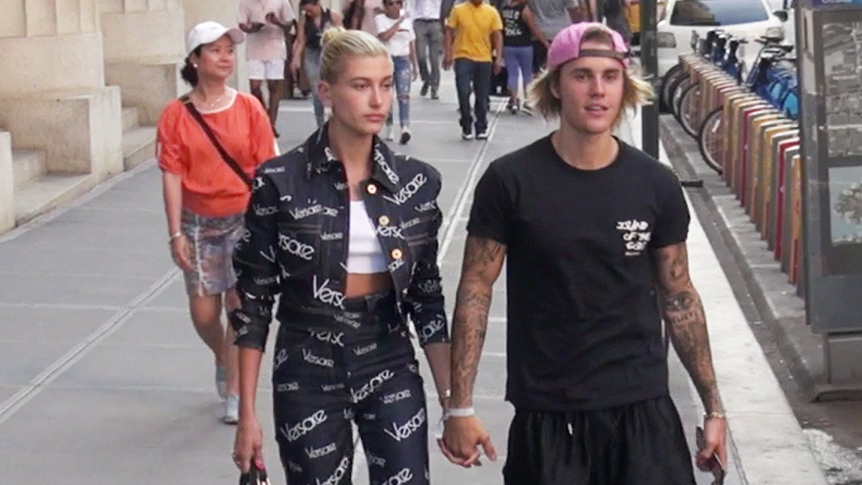 Hailey y Justin en Nueva York.