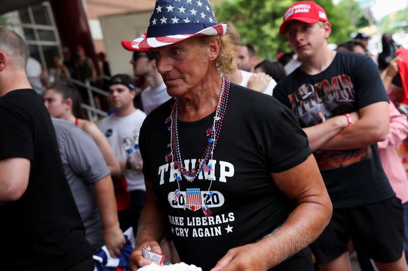 Former U.S. President and Republican presidential candidate Trump's campaign event in Philadelphia