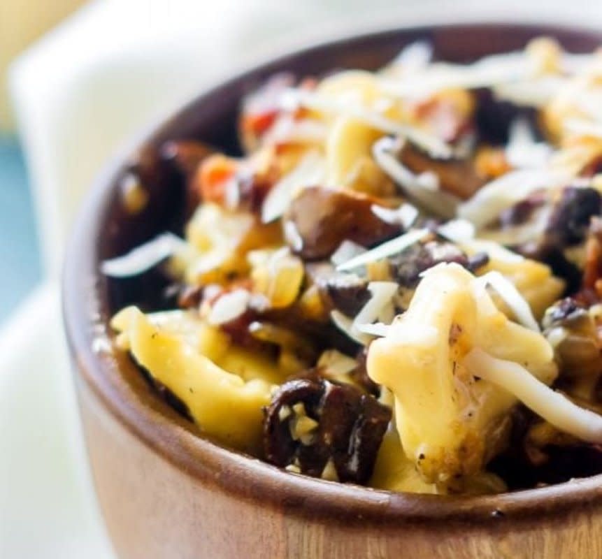 <p>A hearty dinner that comes together in under 25 minutes.</p><p><strong>Get the recipe: <a href="https://www.sweetteaandthyme.com/tortellini-recipe-bacon-mushroom" rel="nofollow noopener" target="_blank" data-ylk="slk:Bacon Mushroom Tortellini;elm:context_link;itc:0;sec:content-canvas" class="link rapid-noclick-resp">Bacon Mushroom Tortellini</a></strong></p>