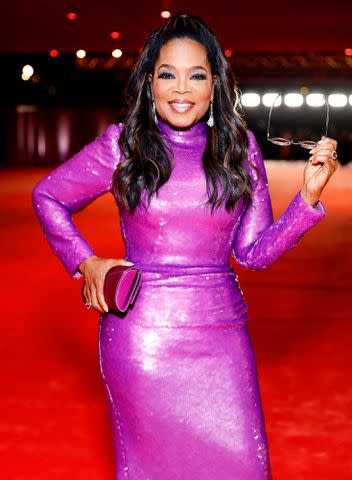 <p> Stefanie Keenan/Getty Images</p> Oprah pictured at the Academy Museum of Motion Pictures 3rd Annual Gala Presented by Rolex at Academy Museum of Motion Pictures on December 03, 2023