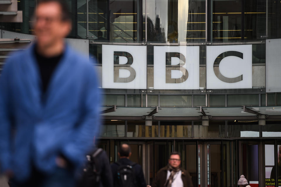 LONDON, ENGLAND - JANUARY 29: General View of BBC Broadcasting House on January 29, 2020 in London, England. The BBC announced today that it is to cut 450 jobs by 2022 in an effort to save GBP 80 Million. (Photo by Peter Summers/Getty Images)