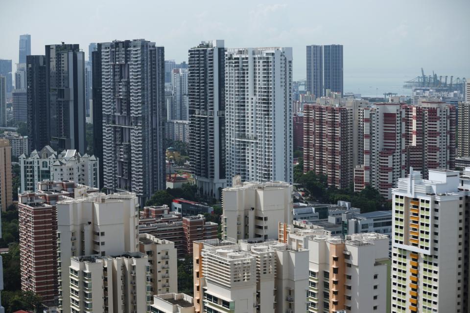 Residential housing in Singapore, on Saturday, April 29, 2023. Singapore is raising taxes on property purchases to cool its red-hot housing market, amid mounting concern that an influx of wealth into the city-state is hurting affordability for locals and its competitiveness as a financial hub. (Lionel Ng/Bloomberg)