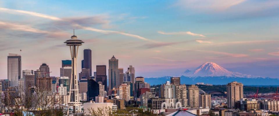 Seattle has stunning views of Mt. Rainier