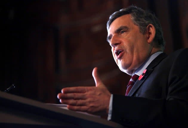 <p>Former prime minister Gordon Brown</p> (PA)