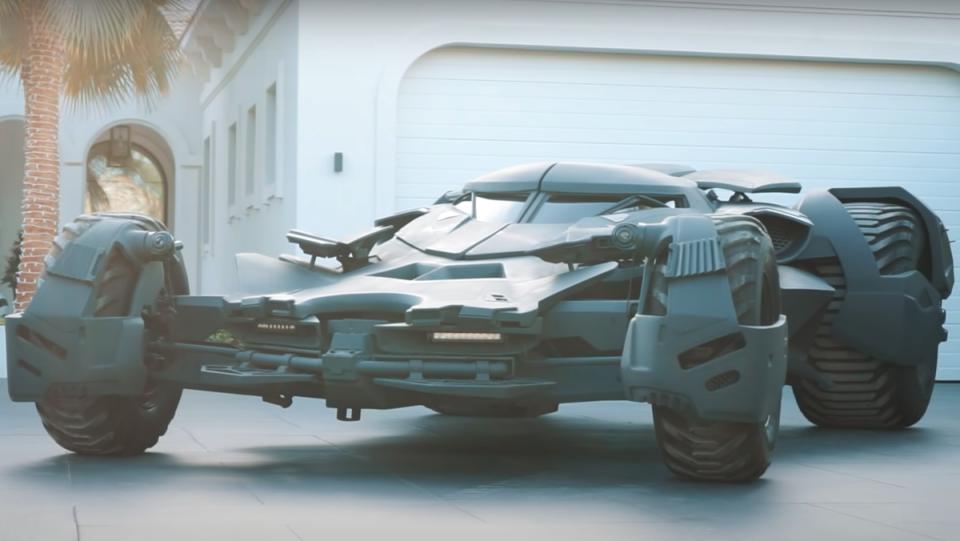 A real-life Batmobile that is "99%" similar to the one from the Dawn of Justice movie.