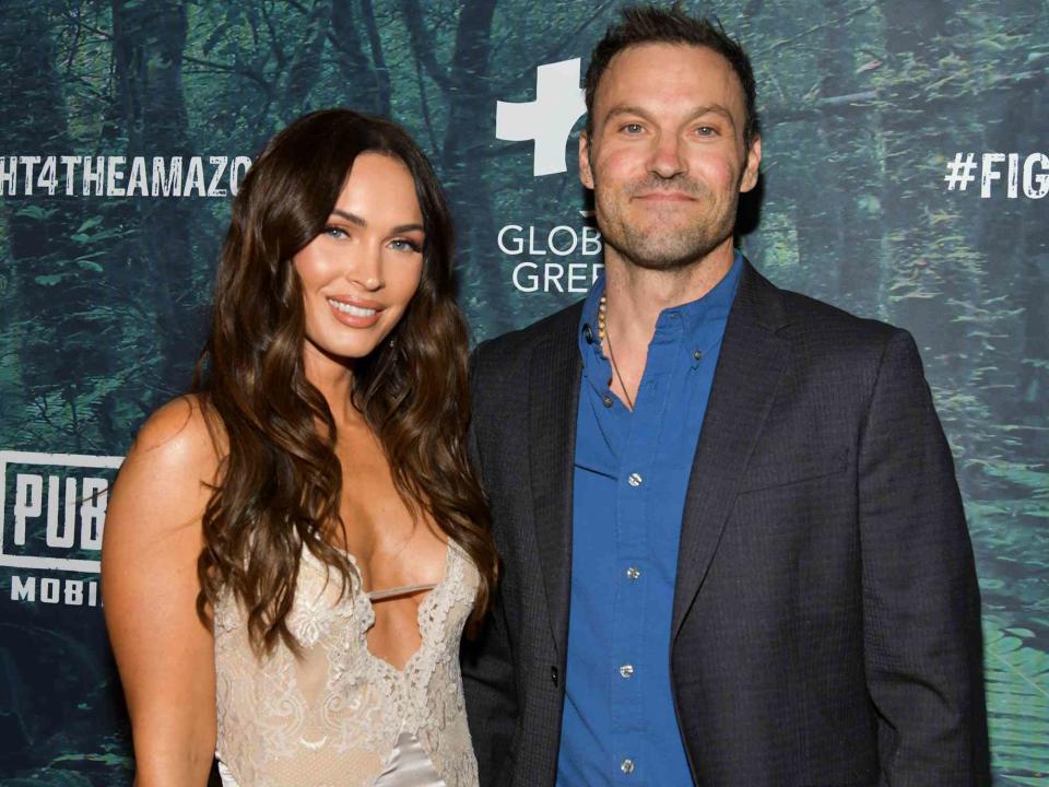 <p>Rodin Eckenroth/Getty</p> Megan Fox and Brian Austin Green on Dec. 9, 2019