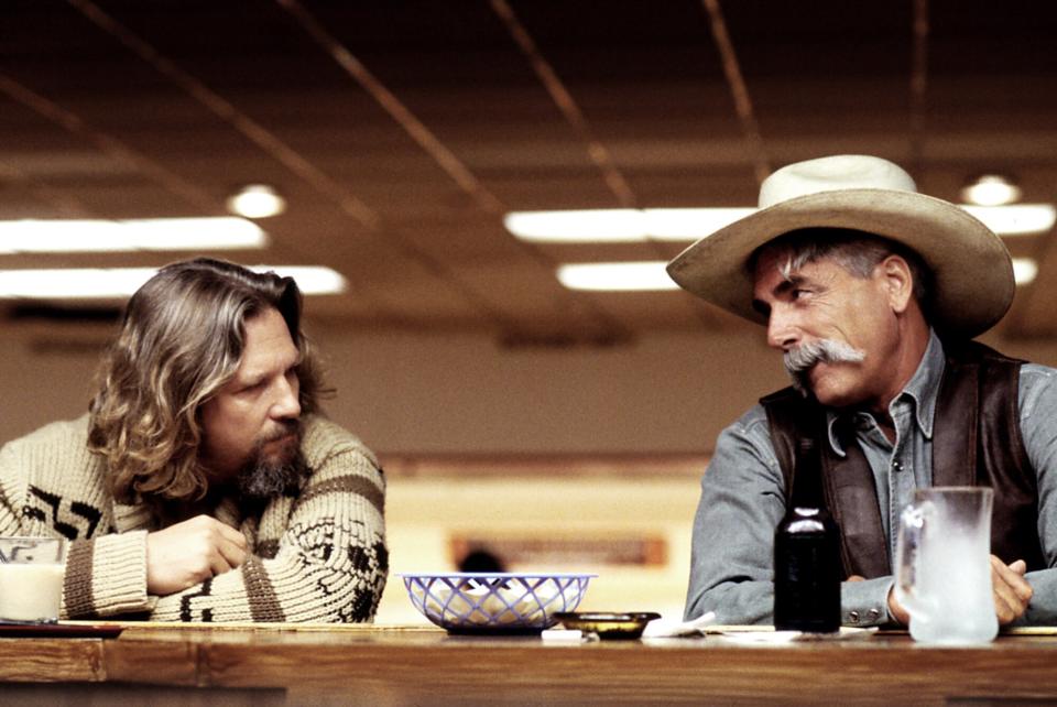 THE BIG LEBOWSKI, Jeff Bridges, Sam Elliott, 1998