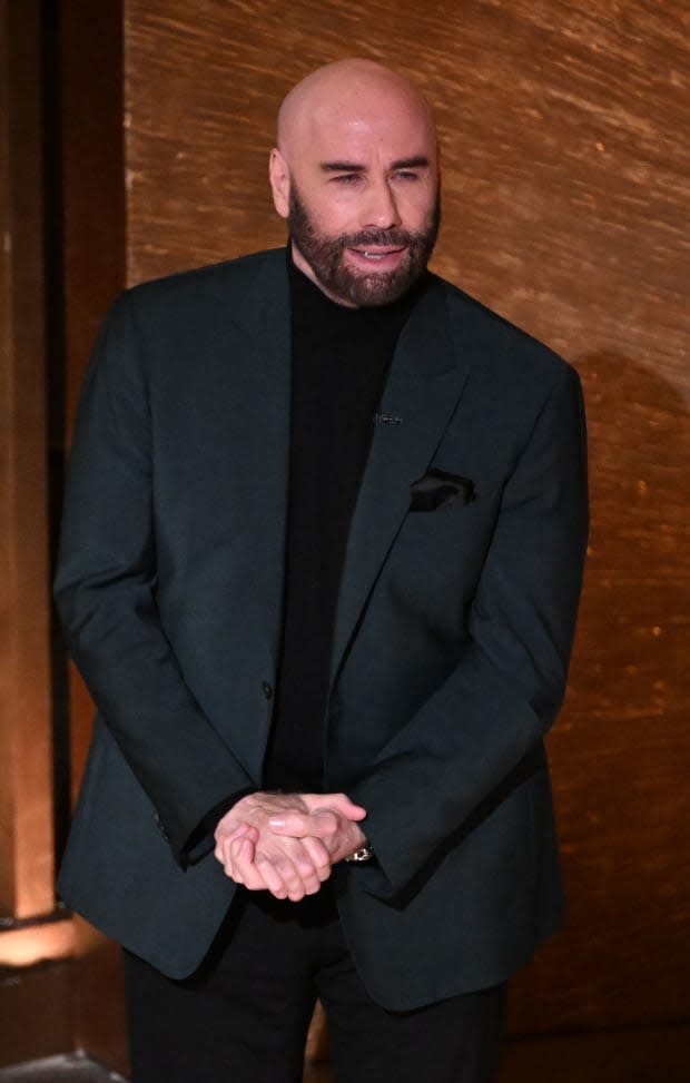 <p>John Travolta remains a beloved Hollywood figure, though his signature Danny Zuko greased coif is but a memory now.</p><p><a href="https://www.gettyimages.com/detail/1248109214" rel="nofollow noopener" target="_blank" data-ylk="slk:PATRICK T. FALLON/Getty Images;elm:context_link;itc:0;sec:content-canvas" class="link ">PATRICK T. FALLON/Getty Images</a></p>