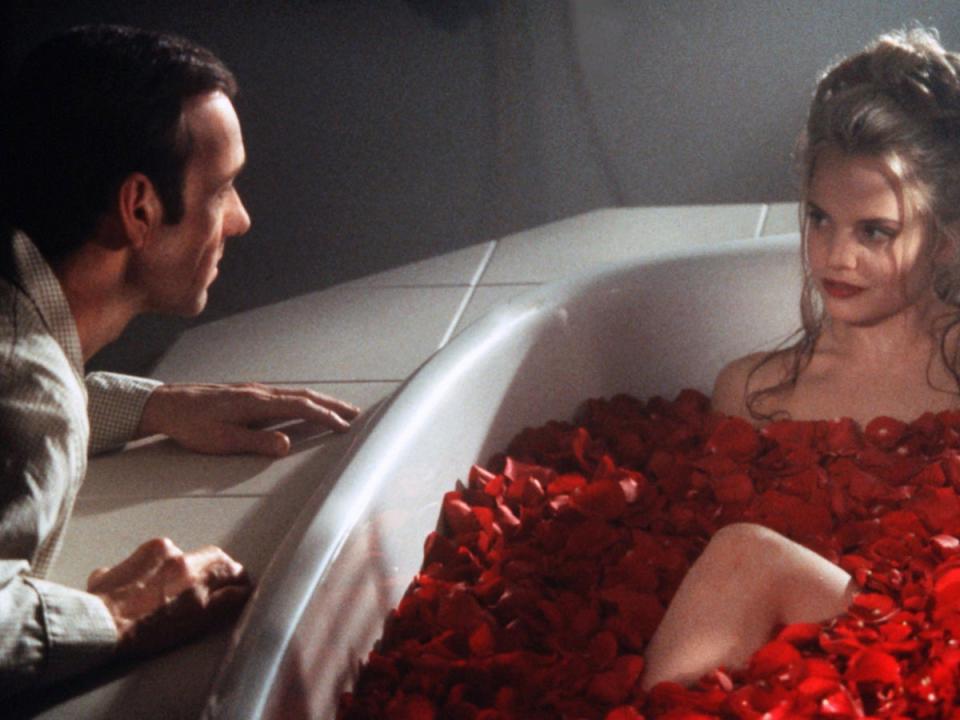 Kevin Spacey and Mena Suvari in ‘American Beauty’ (Lorey Sebastian/Dreamworks/Kobal/Shutterstock)