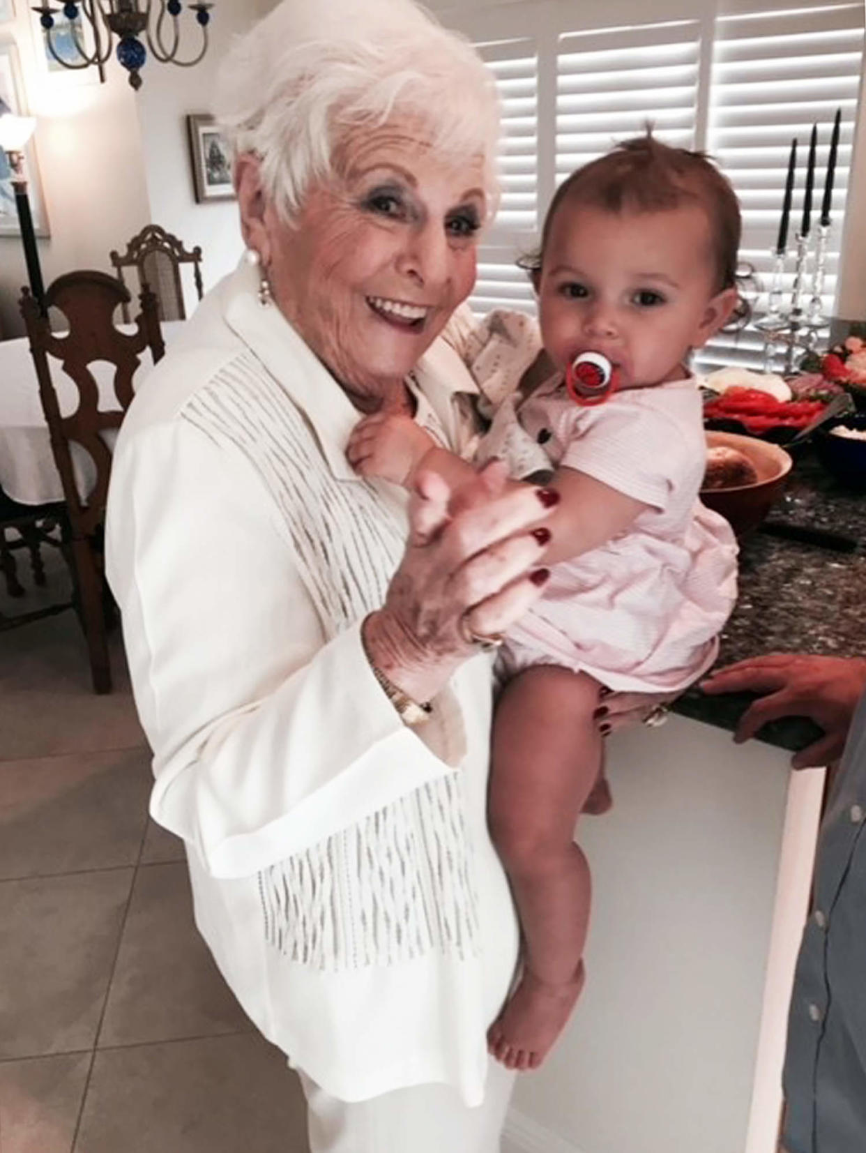 Bernstein with one of her her great-grandchildren. (Courtesy Judith Goldstein)