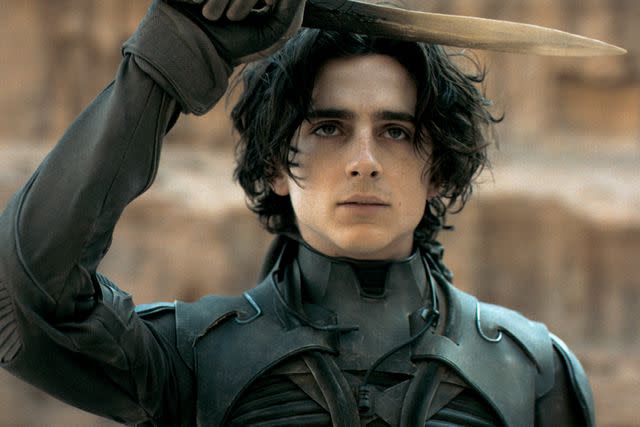 <p>Warner Bros. Pictures/Legendary Pictures</p> Timothée Chalamet in 'Dune'