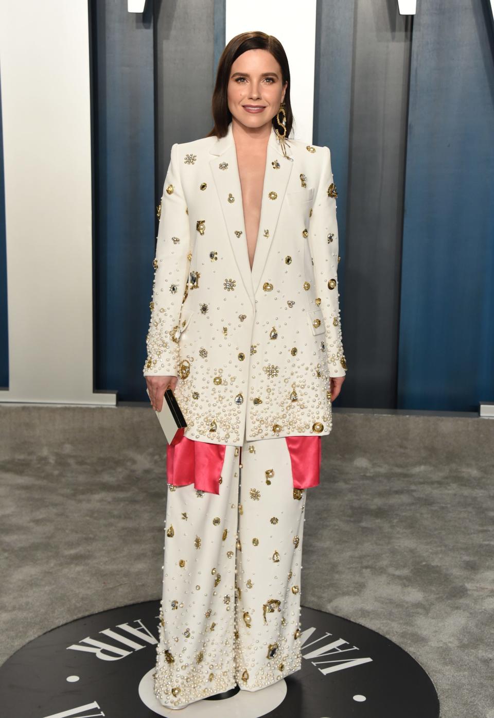 Sophia Bush attends the 2020 Vanity Fair Oscar Party