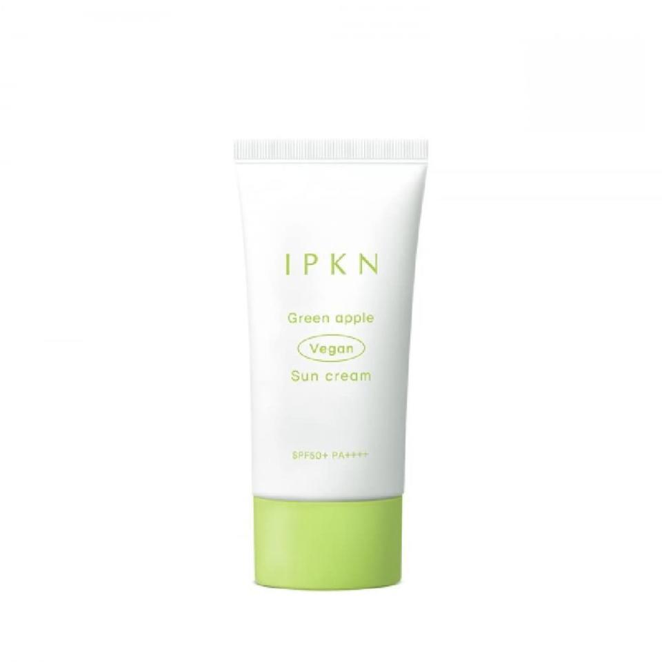 <p><a href="https://www.ipknus.com/products/green-apple-vegan-sun-cream" rel="nofollow noopener" target="_blank" data-ylk="slk:Shop Now;elm:context_link;itc:0;sec:content-canvas" class="link ">Shop Now</a></p><p>Green Apple Vegan Sun Cream</p><p>ipknus.com</p><p>$21.00</p><span class="copyright">Amazon</span>