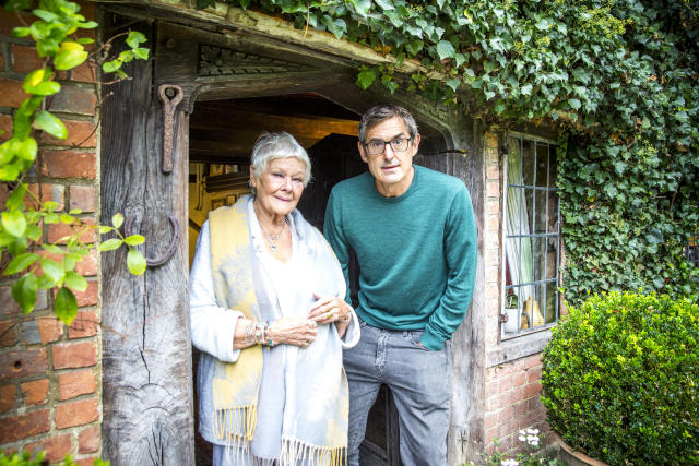 Louis Theroux meets Dame Judi Dench. (BBC)