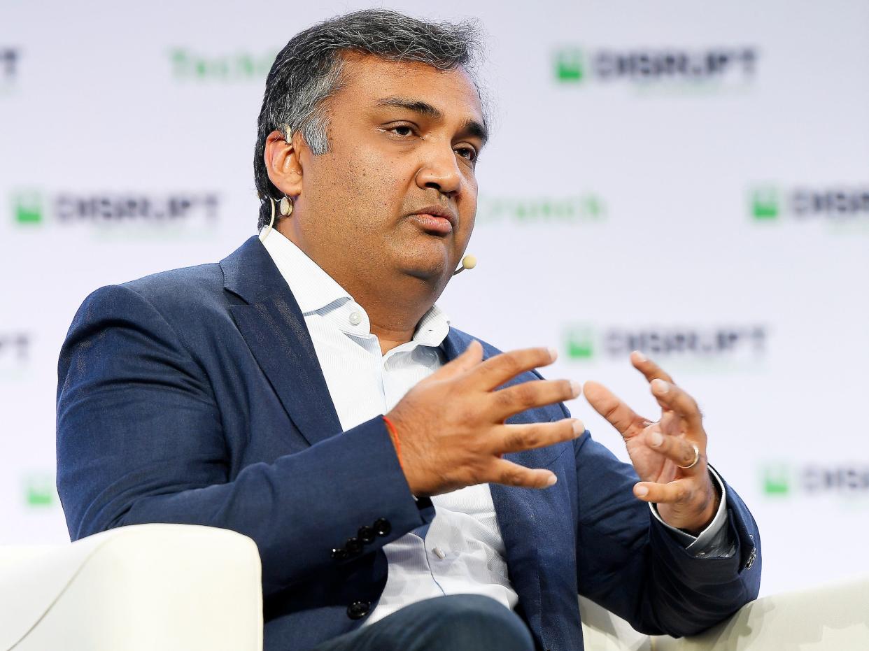 YouTube Chief Product Officer Neal Mohan speaks onstage