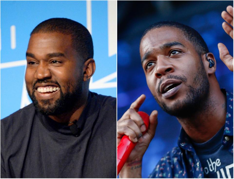 Kanye West (left) and Kid Cudi (Getty Images)