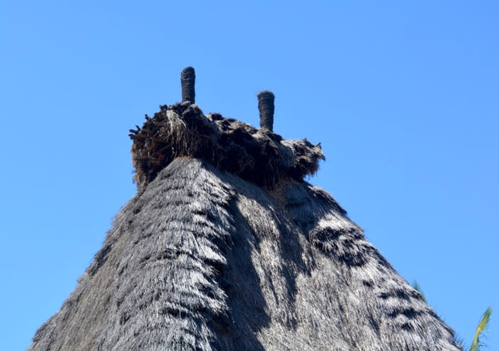 Local architecture: The roof of Sa’o ‘Ji Vao, traditional house of Tutubhada village.