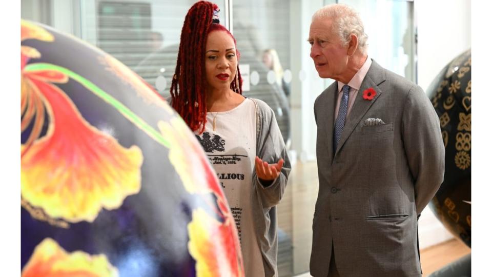 The duo discuss artwork on the King's official visit to Yorkshire in 2022