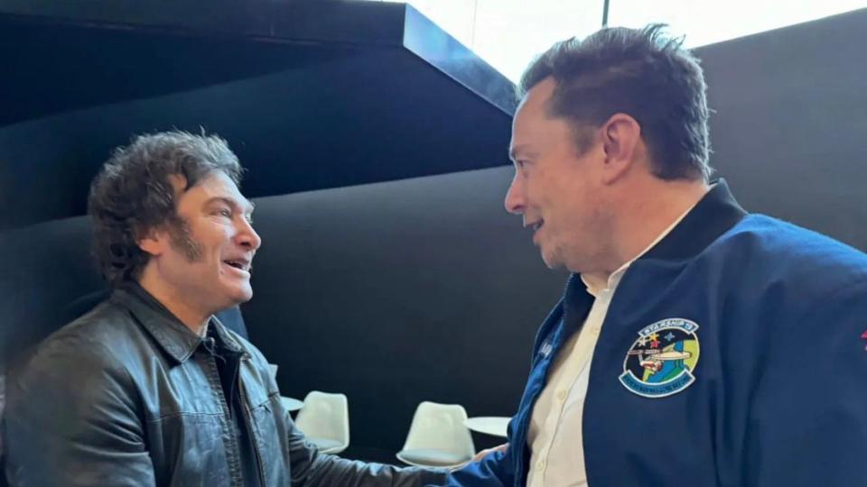 Javier Milei y Elon Musk durante su primera cumbre en Texas.