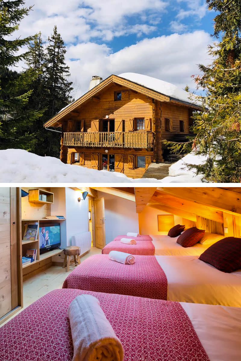 <p>A great chalet for large groups who don't want to spend a fortune, Chalet Nid Alpin is set just far enough from the main resort to make the price affordable. But don't worry, the slopes are super accessible - in fact, you can ski in, ski out.</p><p><strong>6 bedrooms (sleeps 14), 7 nights with catering (6 nights), flights and transfers, from £615pp</strong></p><p><a rel="nofollow noopener" href="https://www.skibeat.co.uk/ski/france/la_tania/chalet_nid_alpin" target="_blank" data-ylk="slk:FIND OUT MORE;elm:context_link;itc:0;sec:content-canvas" class="link ">FIND OUT MORE</a></p>