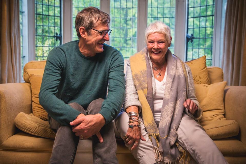 Theroux and Dench (BBC/Mindhouse)