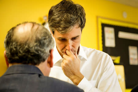 U.S. Representative Beto O'Rourke (D-TX) campaigns in Houston, Texas U.S. November 12, 2017. REUTERS/William Philpott