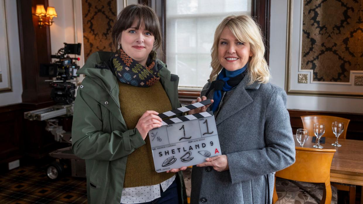  Picture shows (l-r): Alison O’Donnell & Ashley Jensen for Shetland season 9. 