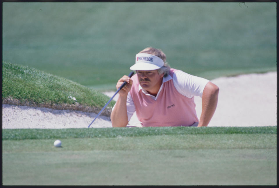 Roger Maltbie lining up a putt at the Augusta National Golf Course during the 1987 Masters. (Lannis Waters -The Augusta Chronicle via USA TODAY NETWORK)