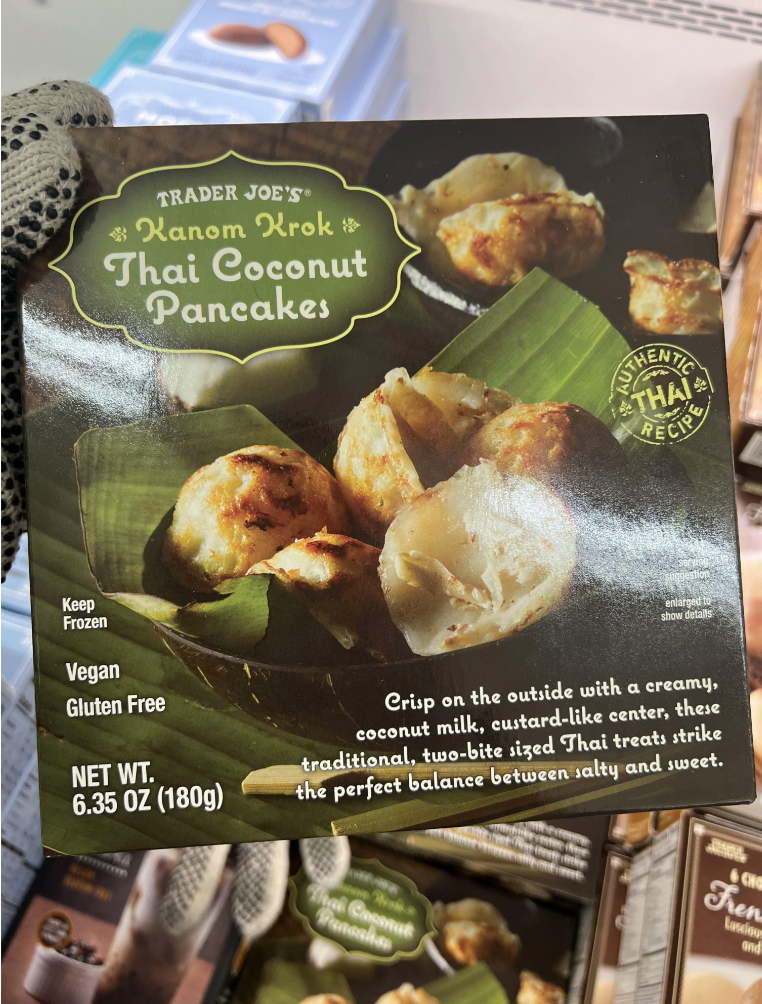 A package of Trader Joe's Kanom Krok Thai Coconut Pancakes