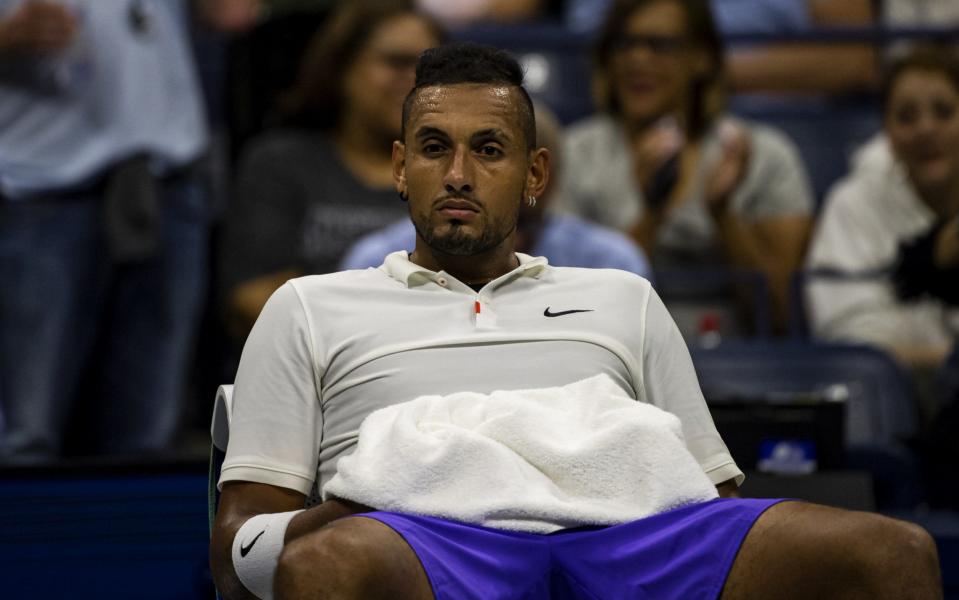 Kyrgios's US Open campaign ended with defeat to Andrey Rublev - Getty Images North America