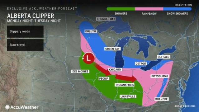 Central Wisconsin, Green Bay, Fox Valley winter storm forecast Tuesday