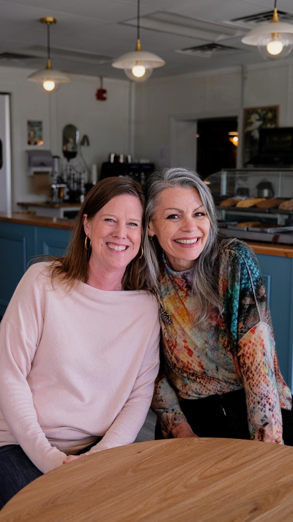 Rebecca Radovich, the baker, and Janine Finn, the bartender, friends for life and co-owners of Lulu's Chocolate Bar on Whitemarsh