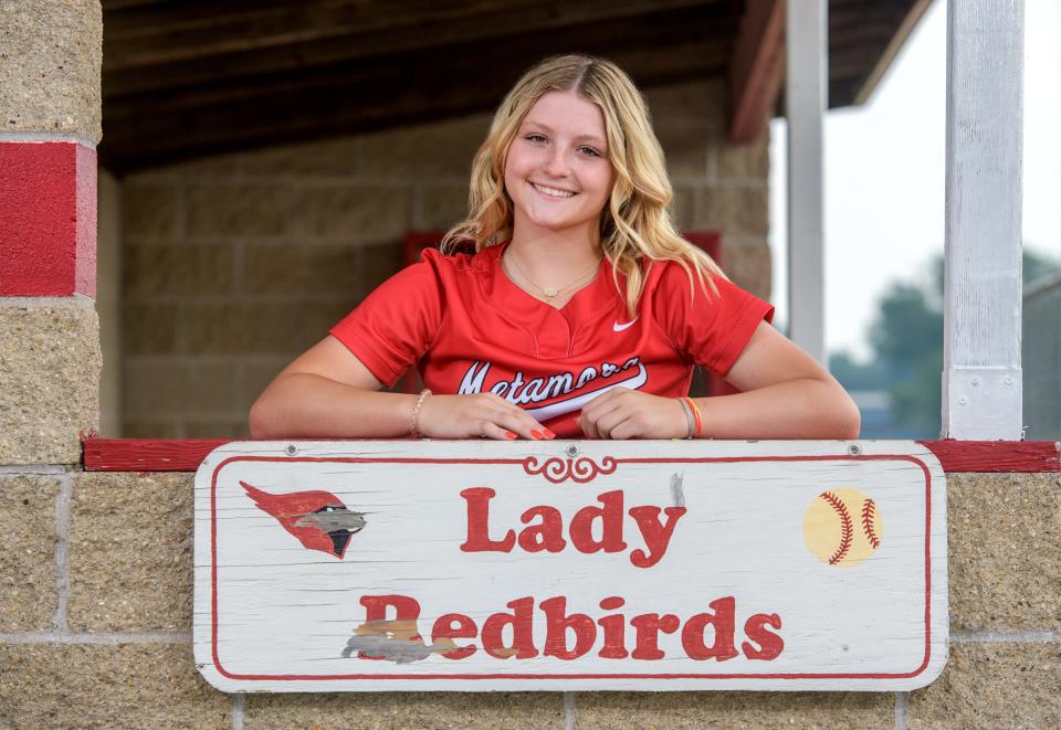 Metamora sophomore infielder Kaidance Till helped lead the Redbirds to a second consecutive appearance in the Class 3A supersectionals. She is the 2023 Journal Star Softball Player of the Year.