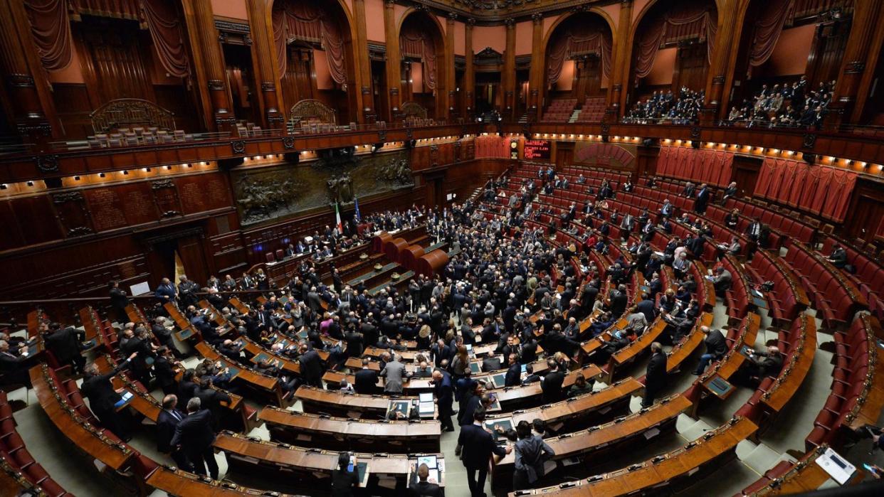 Blick in das italienische Parlament in Rom. Foto: Ettore Ferrari/ANSA