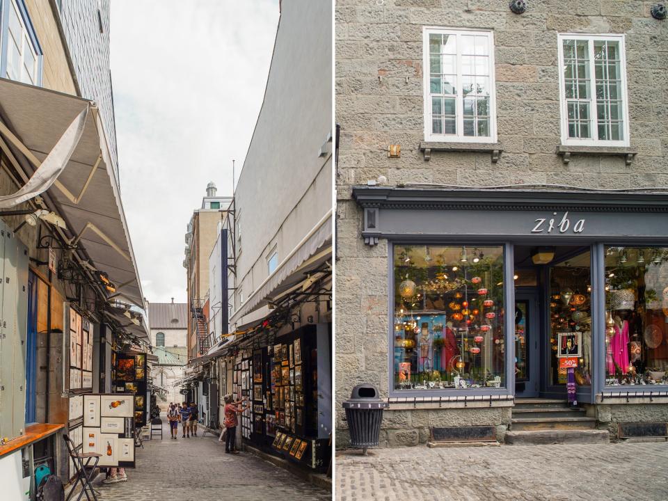 Shops in Quebec City